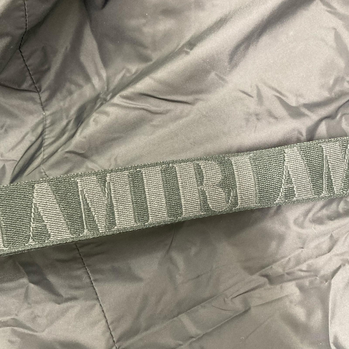 AMIRI Black Nylon Logo Down Jacket Size S
