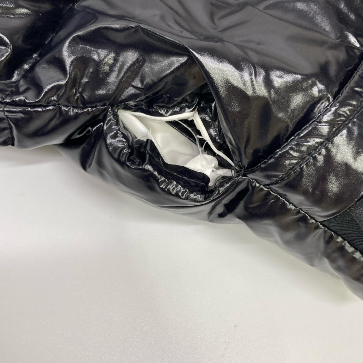 AMIRI Black Nylon Logo Down Jacket Size S