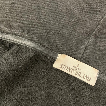 STONE ISLAND K1S156100021 Cotton Zip Up Parka Black Jacket Size XL