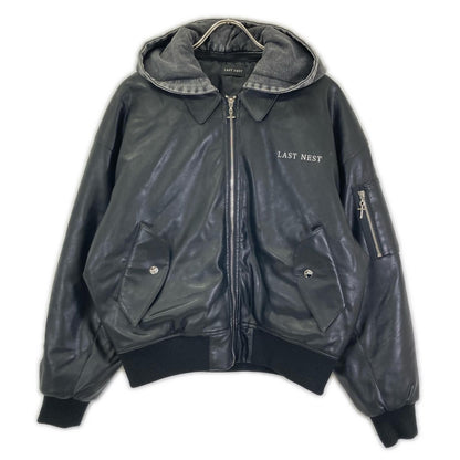 LASTNEST Detachable Hooded Blouson Jacket Black Size M