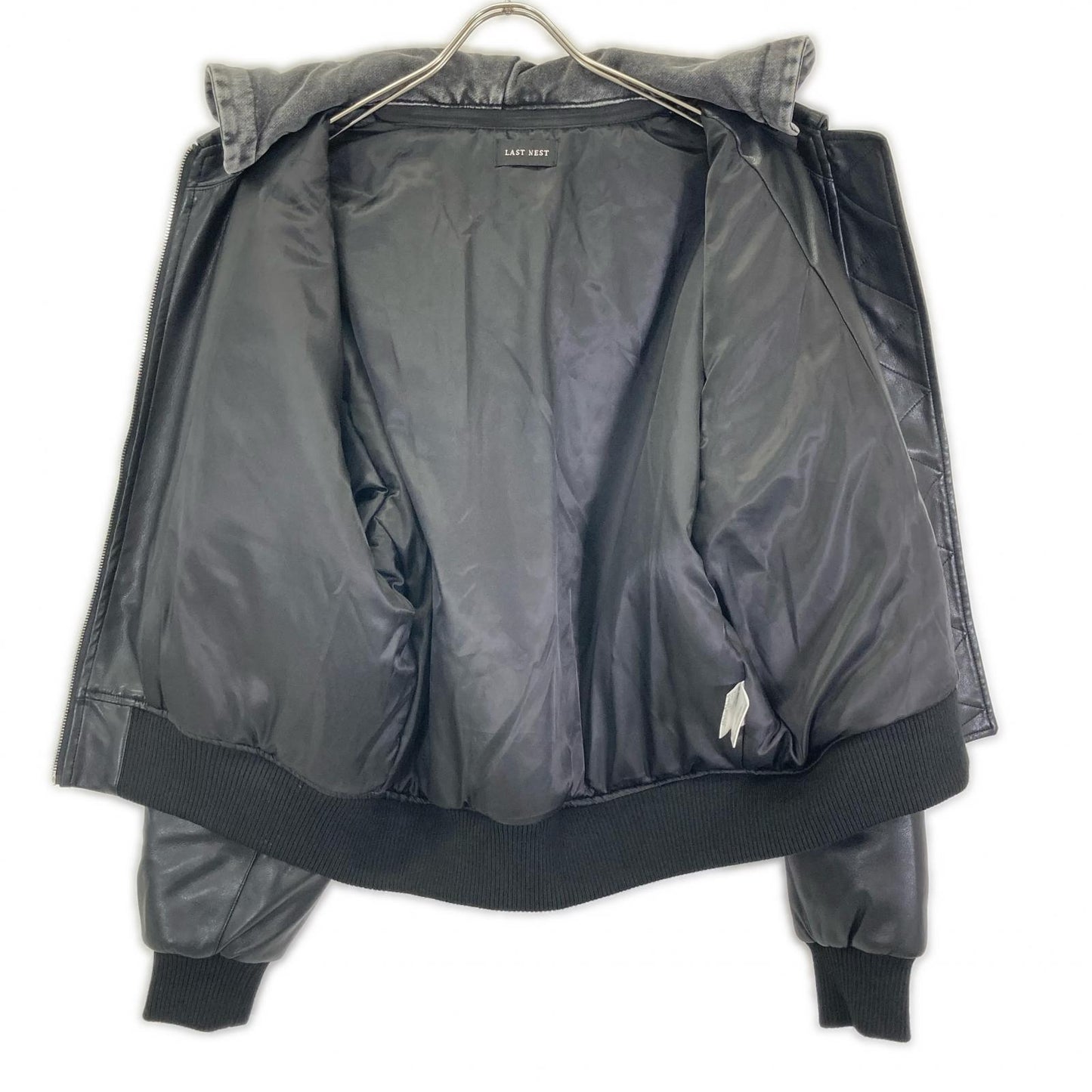 LASTNEST Detachable Hooded Blouson Jacket Black Size M