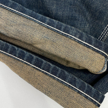 VANSON Cross Skull Embroidered Denim Jeans Indigo Size 36