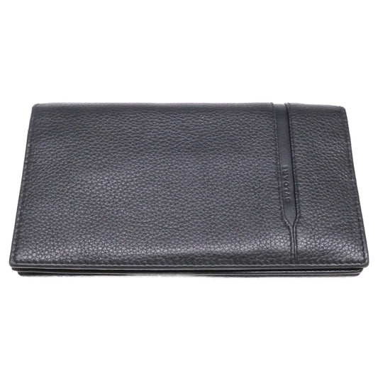 BVLGARI OCTO Leather Bi-fold Long ONE SIZE Long Wallet Size ONE SIZE