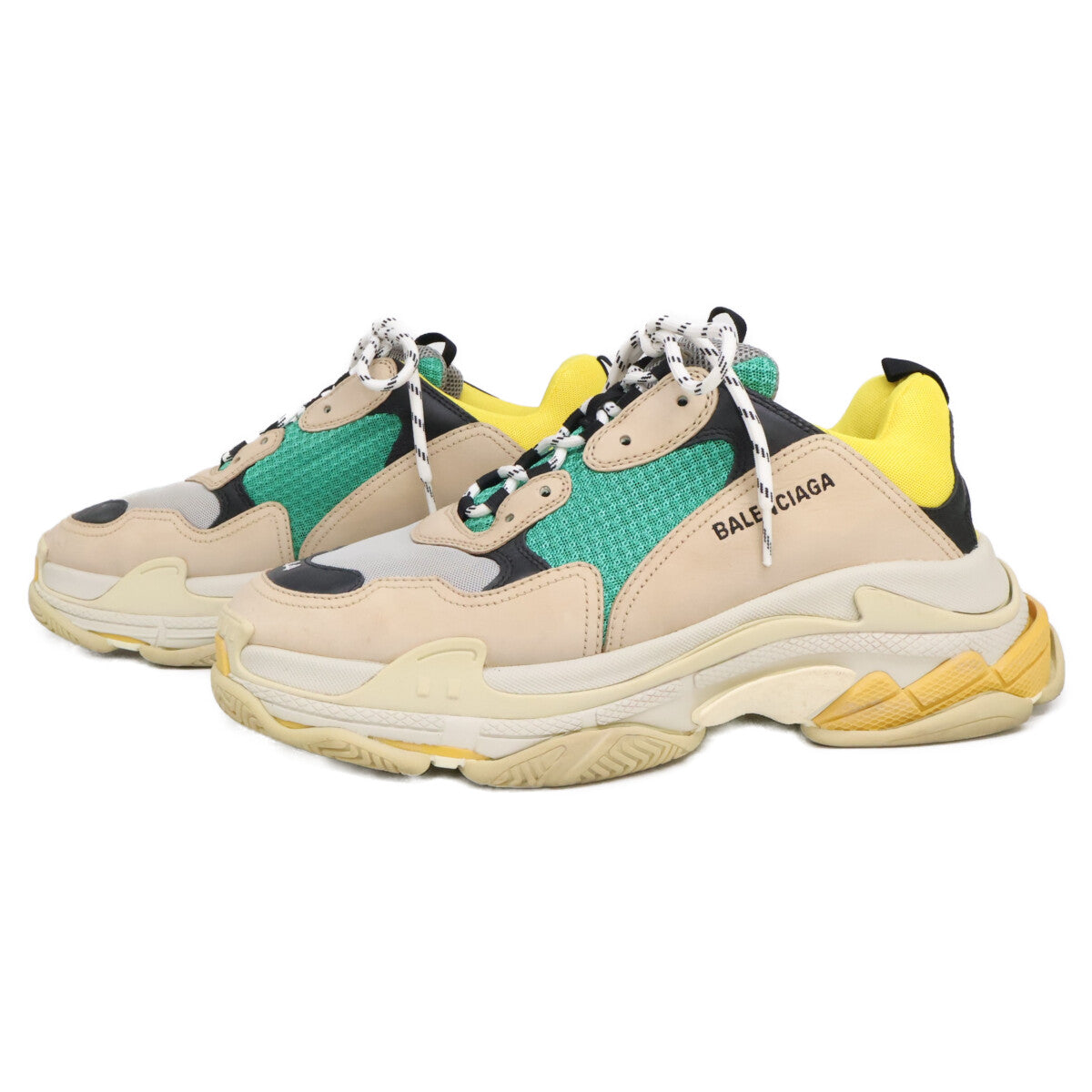 BALENCIAGA Triple S Dad Leather Sneakers Multi Size 29