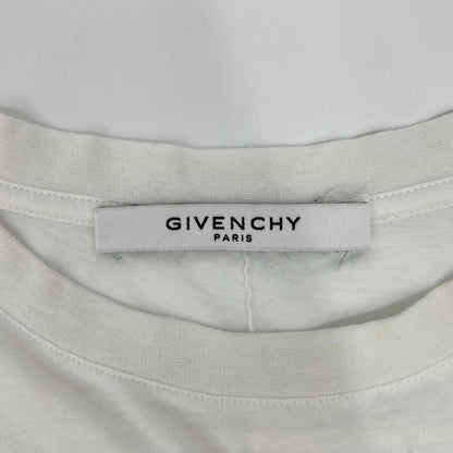GIVENCHY Distressed Cotton T-Shirt White Size S