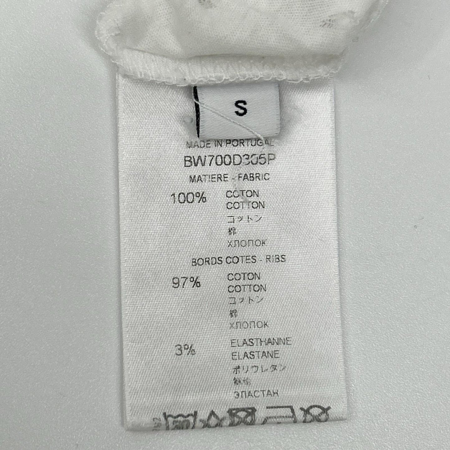 GIVENCHY Distressed Cotton T-Shirt White Size S