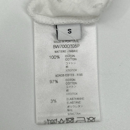 GIVENCHY Distressed Cotton T-Shirt White Size S