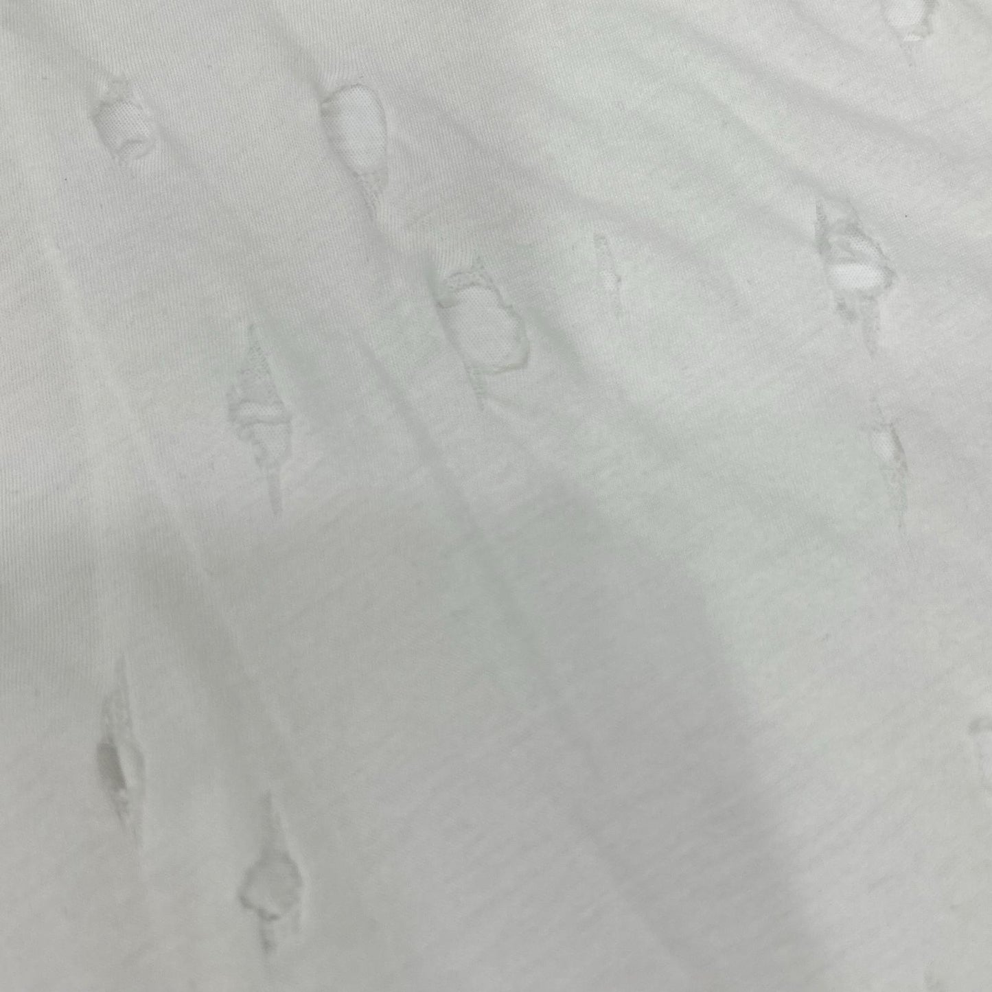 GIVENCHY Distressed Cotton T-Shirt White Size S