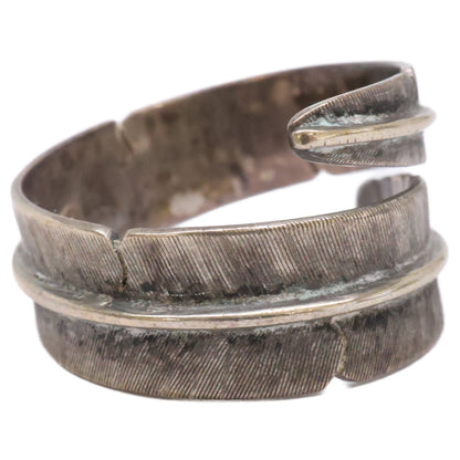 MKIRK Sterling Silver Feather Ring ONE SIZE Size ONE SIZE