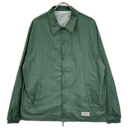 WACKO MARIA 23FW Back Logo Print Nylon Jacket Green Size L