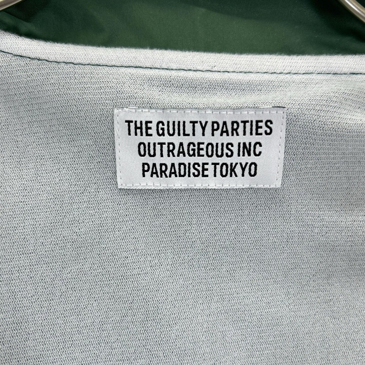 WACKO MARIA 23FW Back Logo Print Nylon Jacket Green Size L