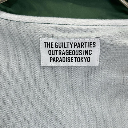WACKO MARIA 23FW Back Logo Print Nylon Jacket Green Size L