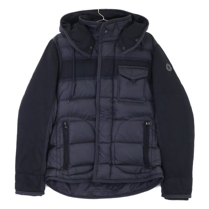 MONCLER RYAN Wool Nylon Hooded Down Jacket Size 2