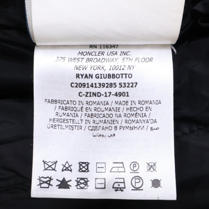 MONCLER RYAN Wool Nylon Hooded Down Jacket Size 2