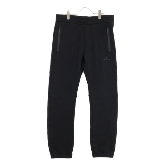 MONCLER Rubber Logo Sweatpants Black Size M