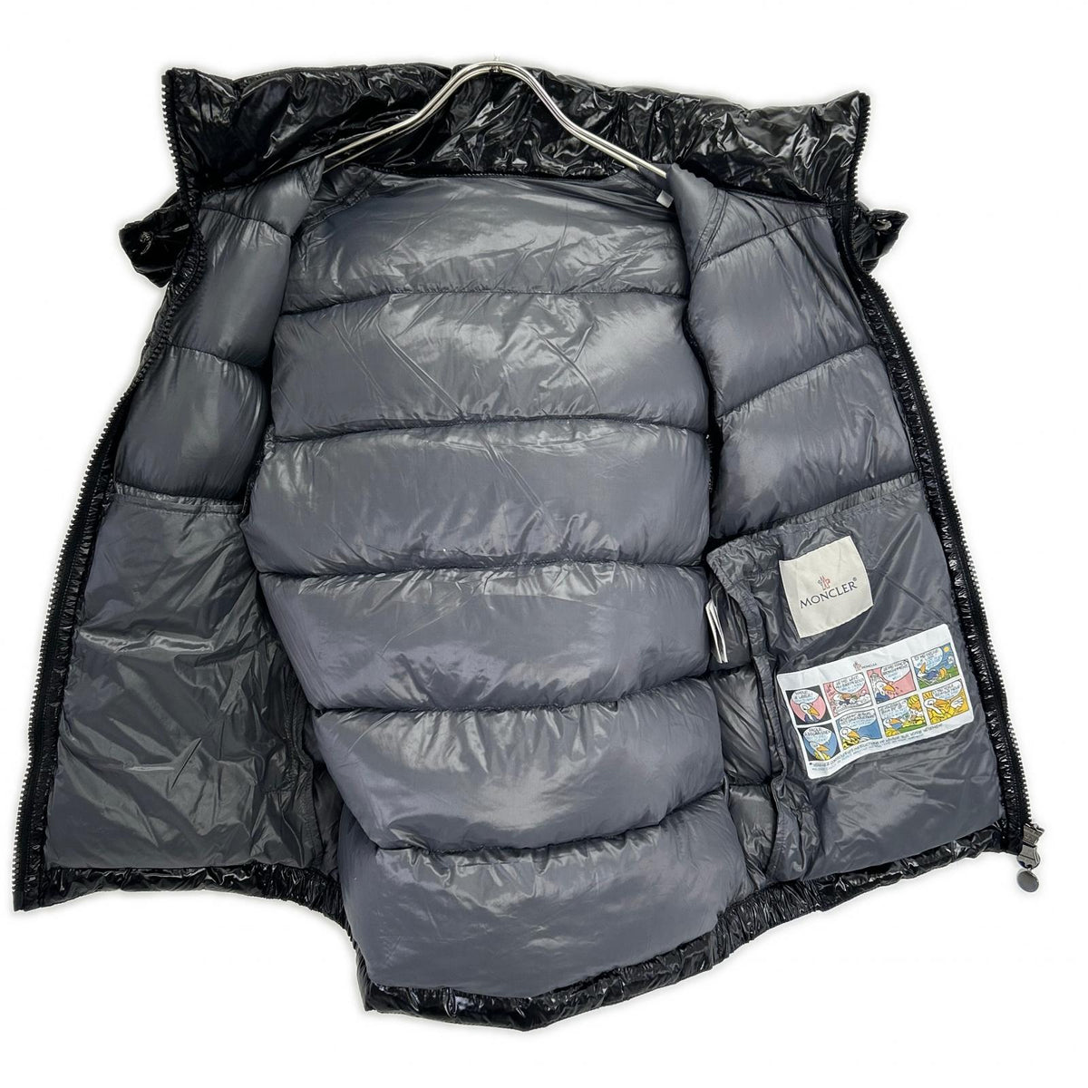 MONCLER BORMES Hooded Down Vest Black Size 1