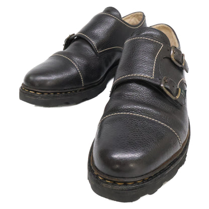 Paraboot William Marche II Double Monk Boots Black Size 7
