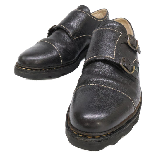 Paraboot William Marche II Double Monk Boots Black Size 7