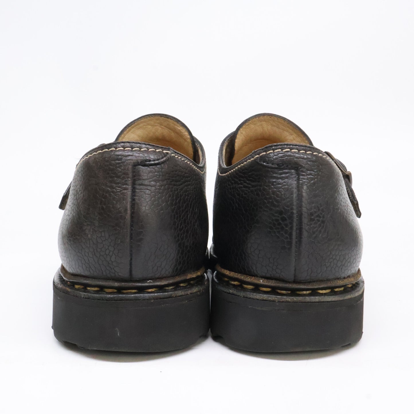 Paraboot William Marche II Double Monk Boots Black Size 7