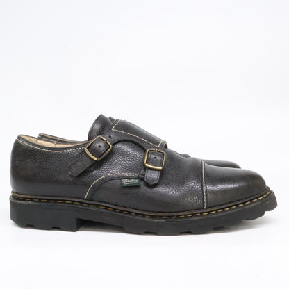 Paraboot William Marche II Double Monk Boots Black Size 7