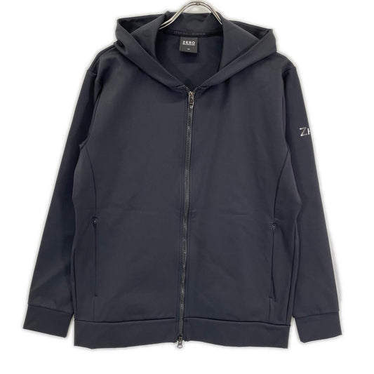ZERO HALLIBURTON Elegant Nylon Hoodie Black Size M