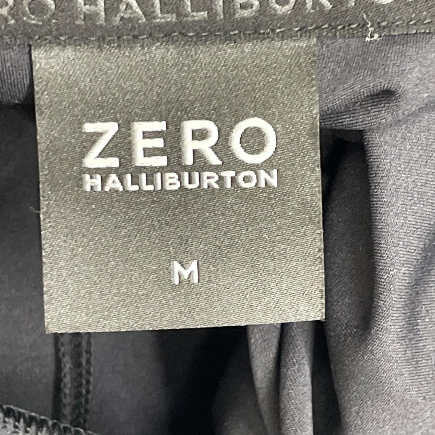 ZERO HALLIBURTON Elegant Nylon Hoodie Black Size M