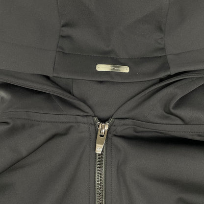 ZERO HALLIBURTON Elegant Nylon Hoodie Black Size M