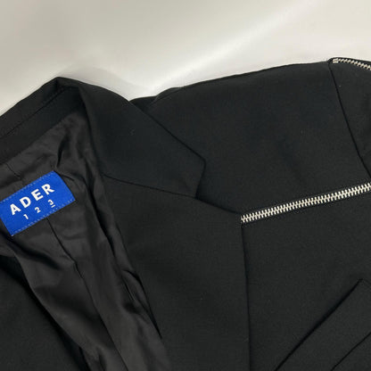 ADER error Black Wool Zip Suit Size 3
