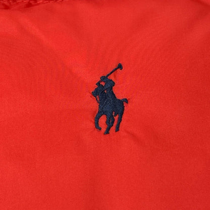 POLObyRalphLauren Red Embroidered Down Vest Nylon Size S