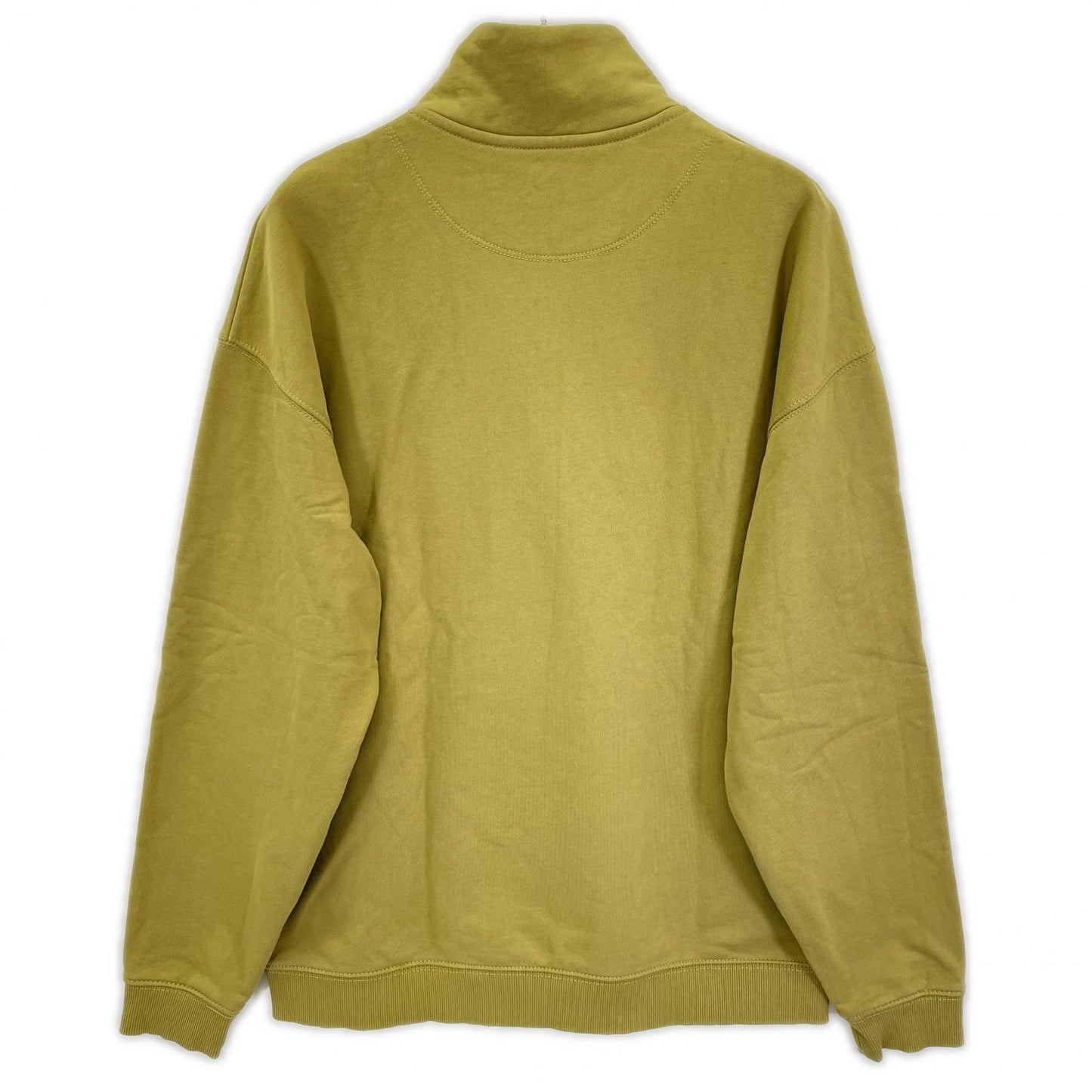 COACH Khaki Letter Print Half-Zip Sweatshirt Size L