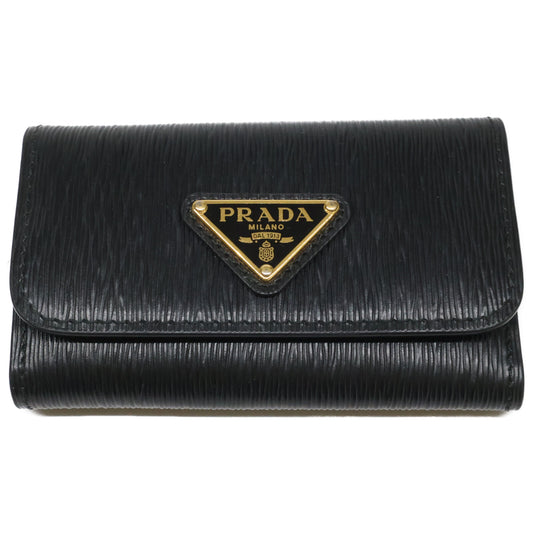 PRADA 1PG222 Saffiano Metal Leather Black