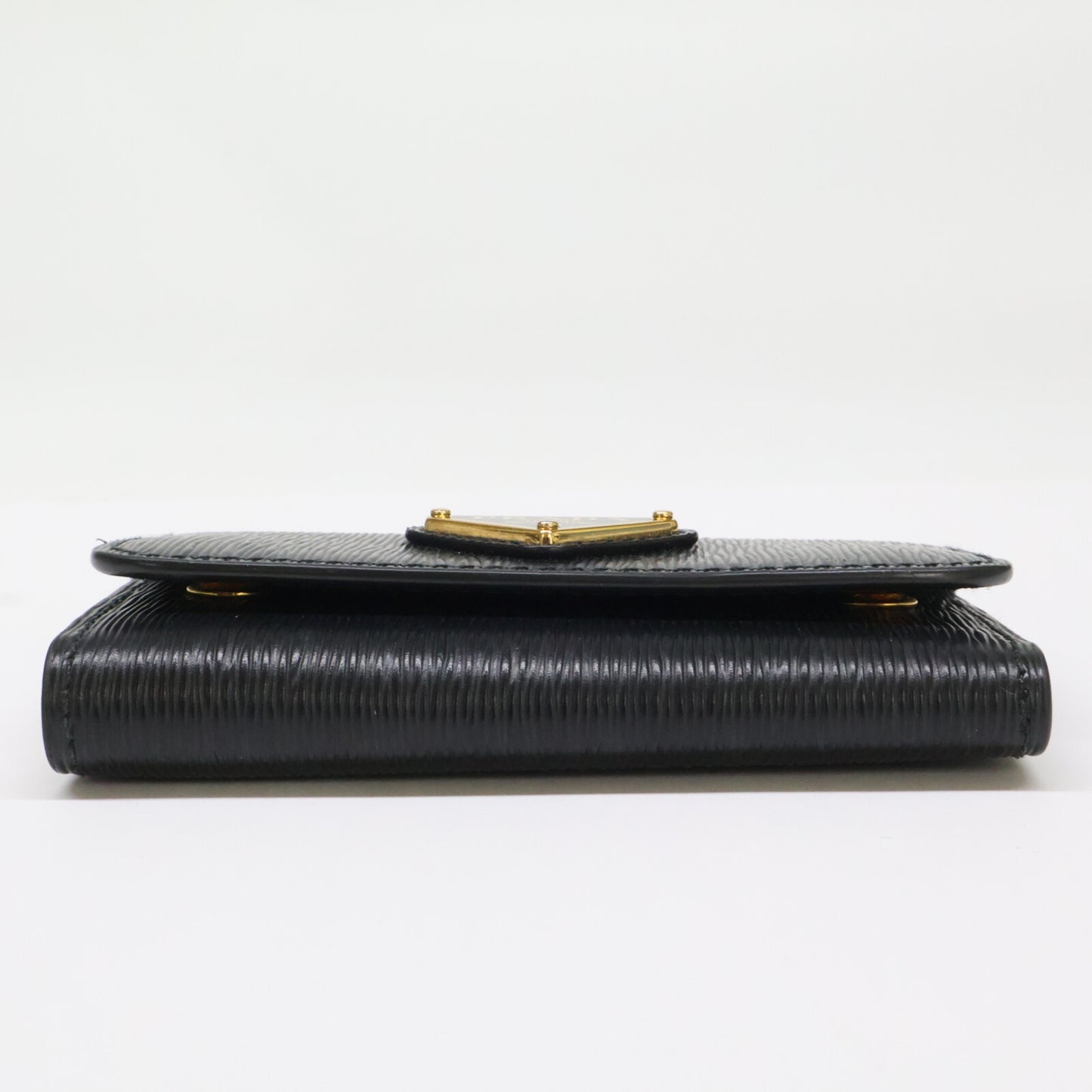 PRADA 1PG222 Saffiano Metal Leather Black