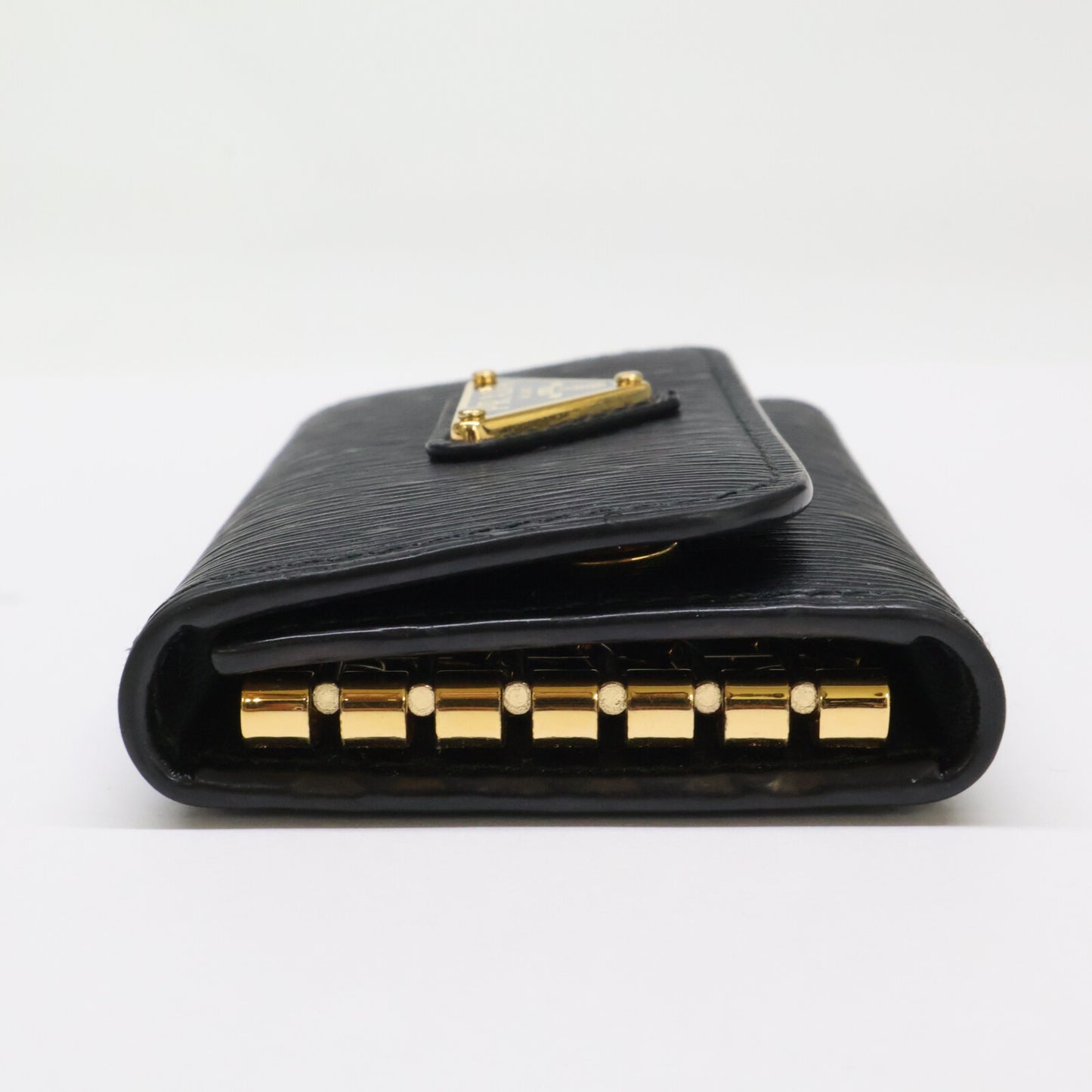 PRADA 1PG222 Saffiano Metal Leather Black