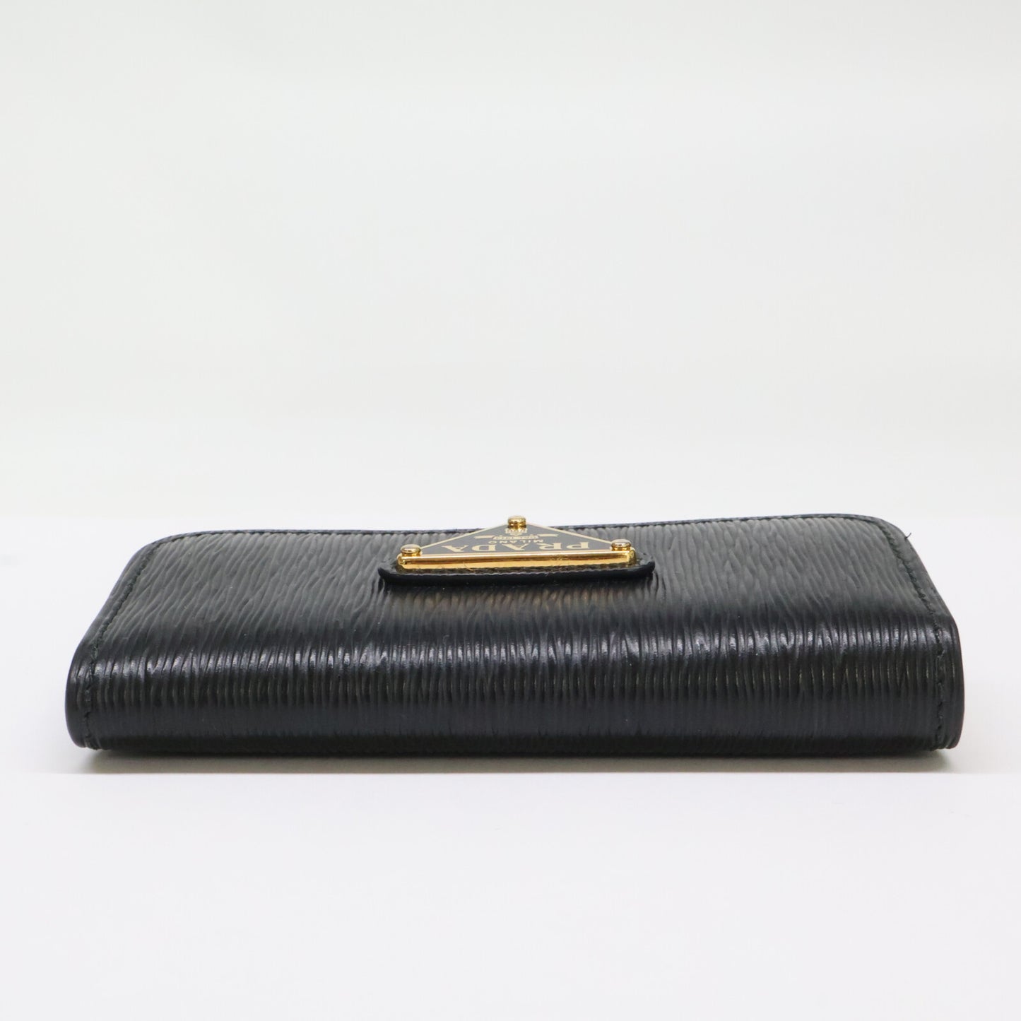 PRADA 1PG222 Saffiano Metal Leather Black