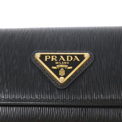 PRADA 1PG222 Saffiano Metal Leather Black