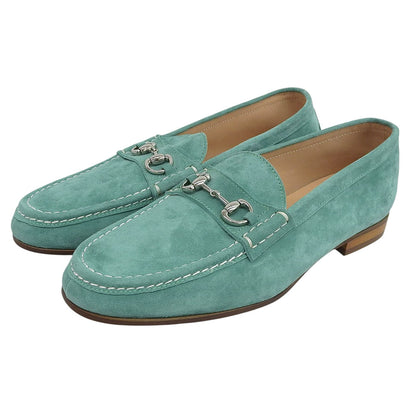 42ndROYALHIGHLAND Suede Horsebit Sneakers Green Size EU 44