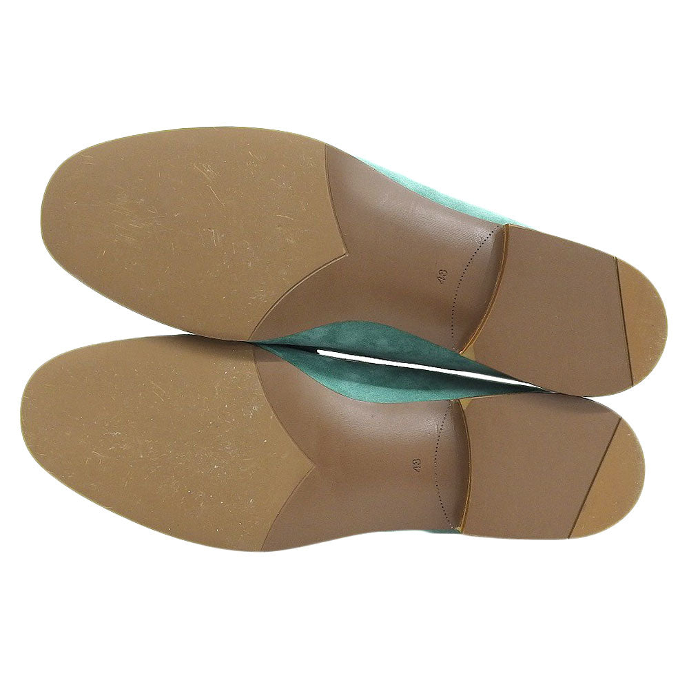 42ndROYALHIGHLAND Suede Horsebit Sneakers Green Size EU 44