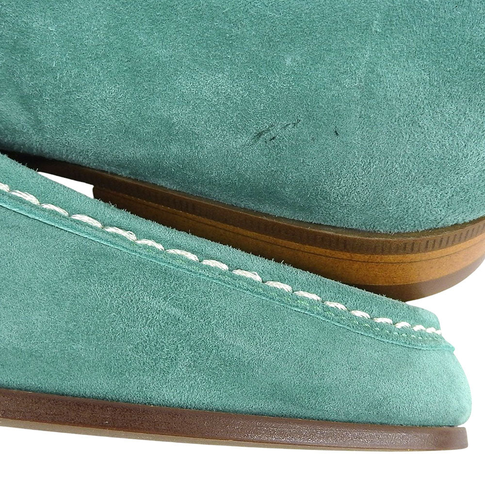 42ndROYALHIGHLAND Suede Horsebit Sneakers Green Size EU 44