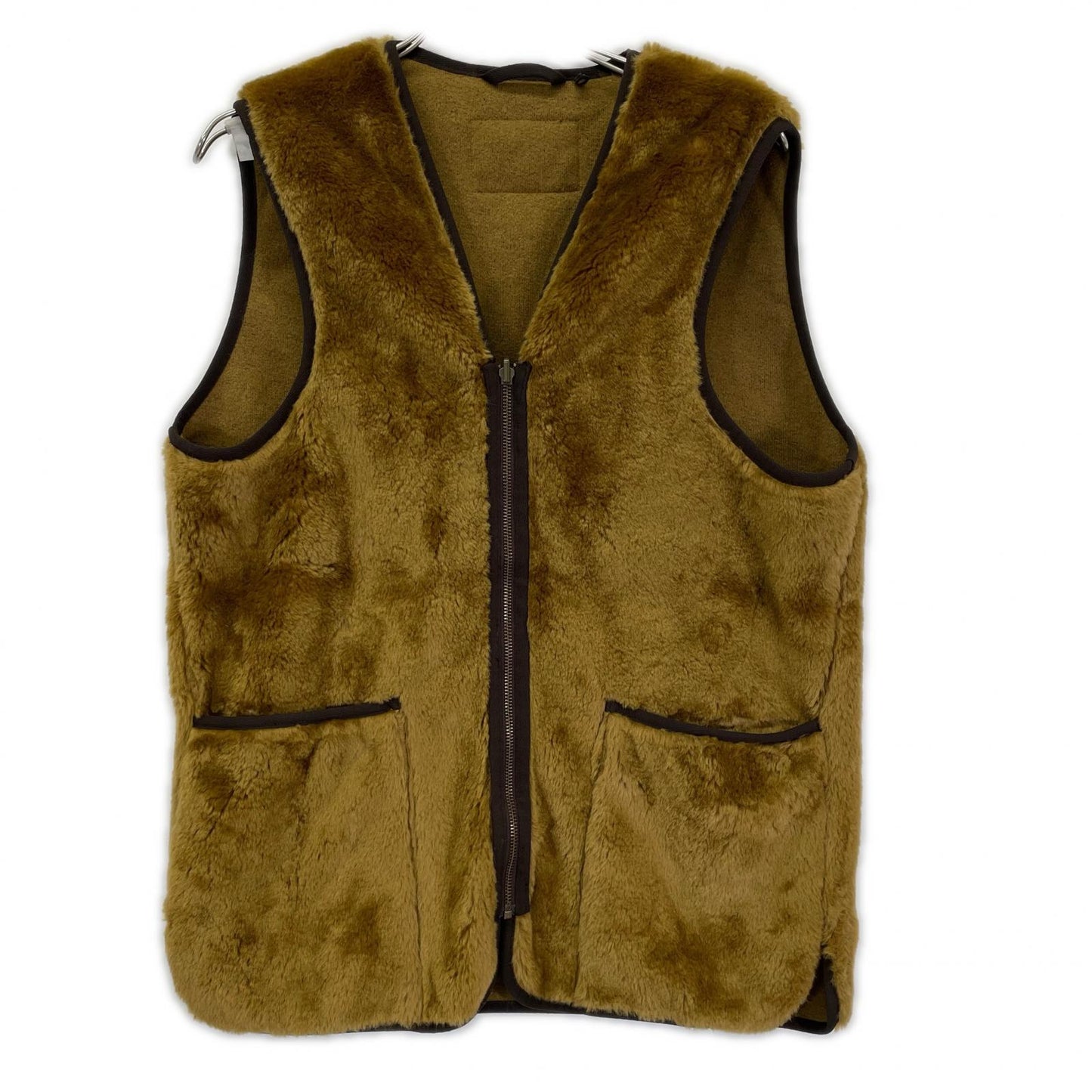 Barbour Warm Pile Zip-In Liner Vest Brown Coat Size 40