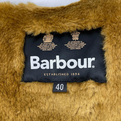 Barbour Warm Pile Zip-In Liner Vest Brown Coat Size 40