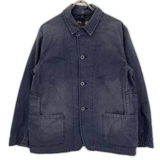 NIGEL CABOURN LYBRO Canvas Coverall Jacket Navy Size 46
