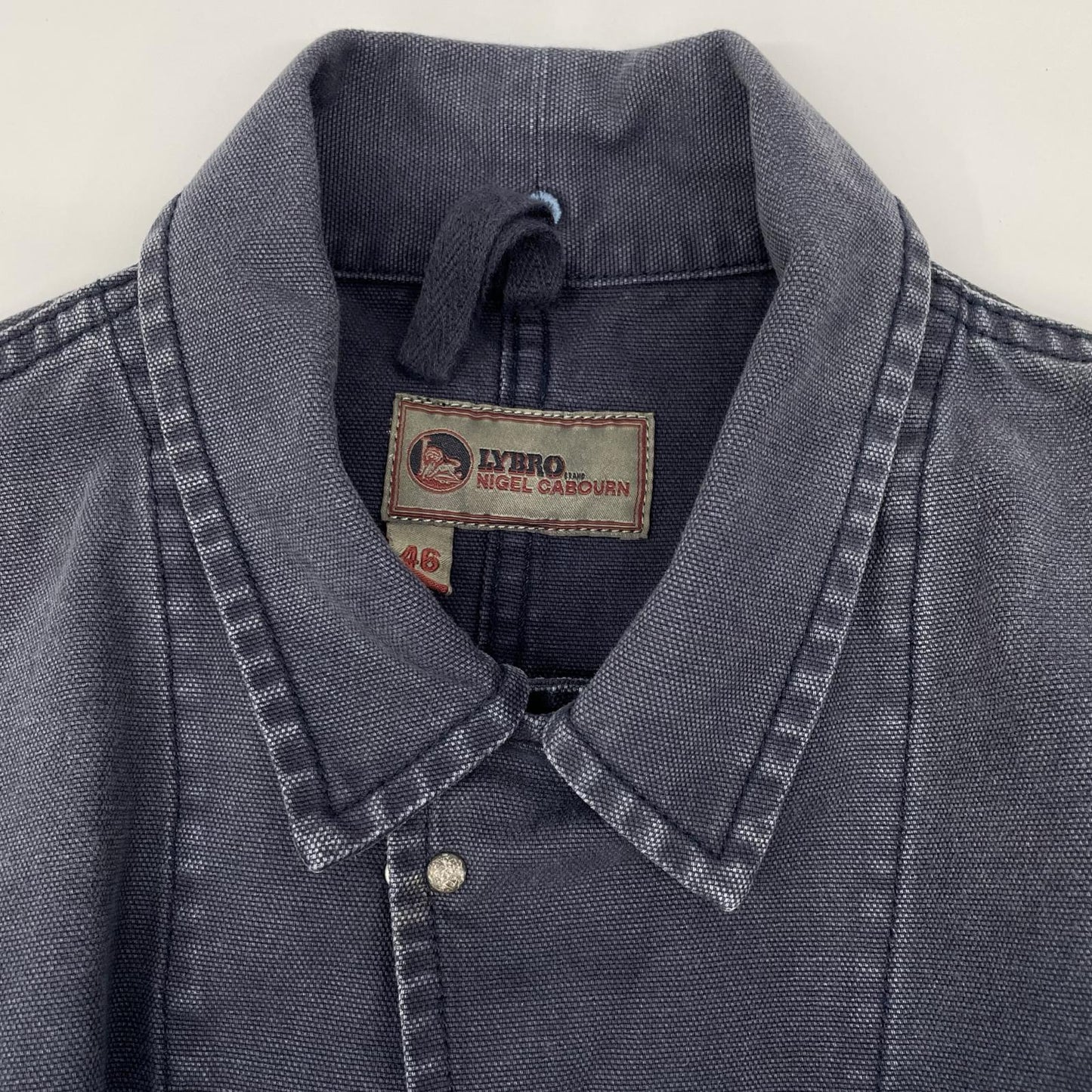 NIGEL CABOURN LYBRO Canvas Coverall Jacket Navy Size 46