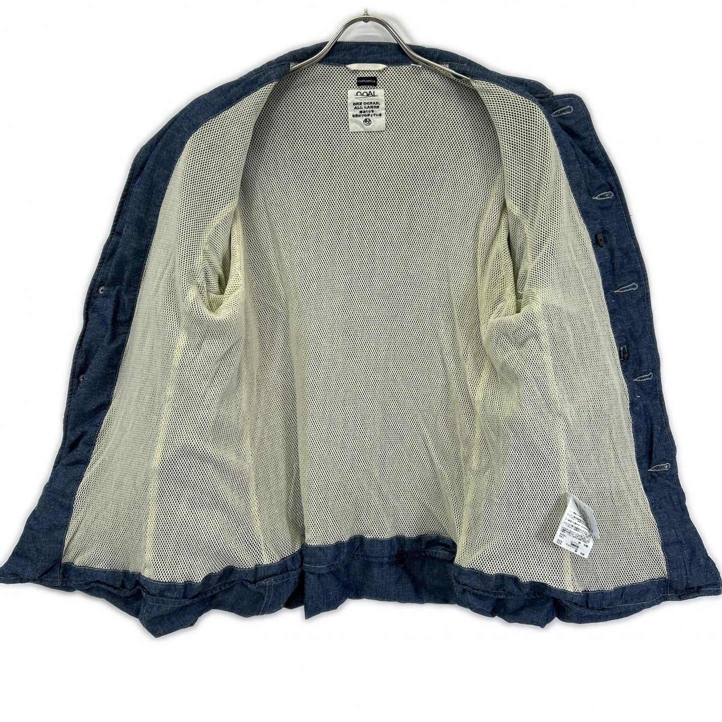 Nanamica SUAS SUAS340 Chambray Band Collar Jacket Size S
