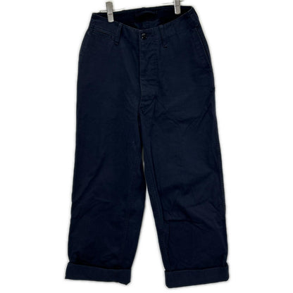 NIGEL CABOURN Basic Cotton Chino Pants Black Size 30