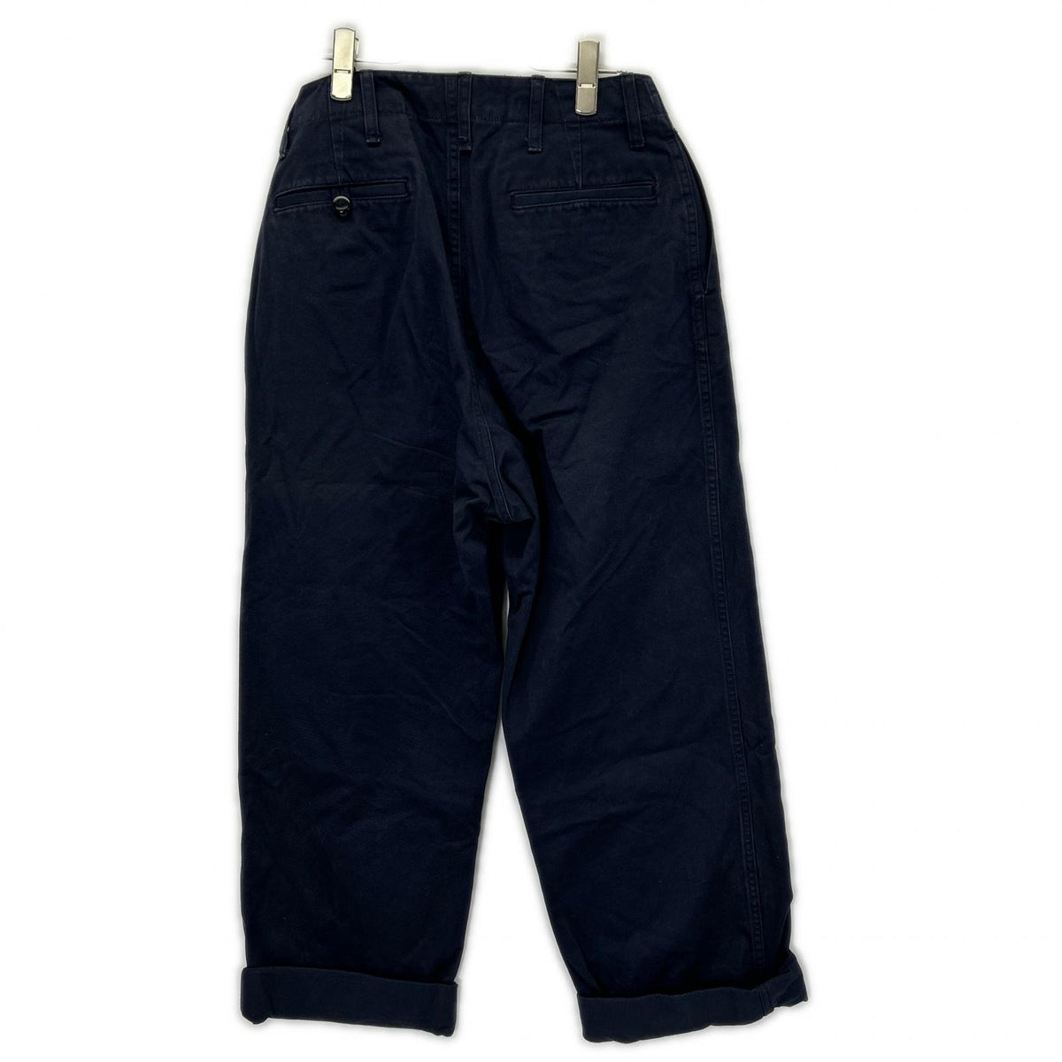 NIGEL CABOURN Basic Cotton Chino Pants Black Size 30