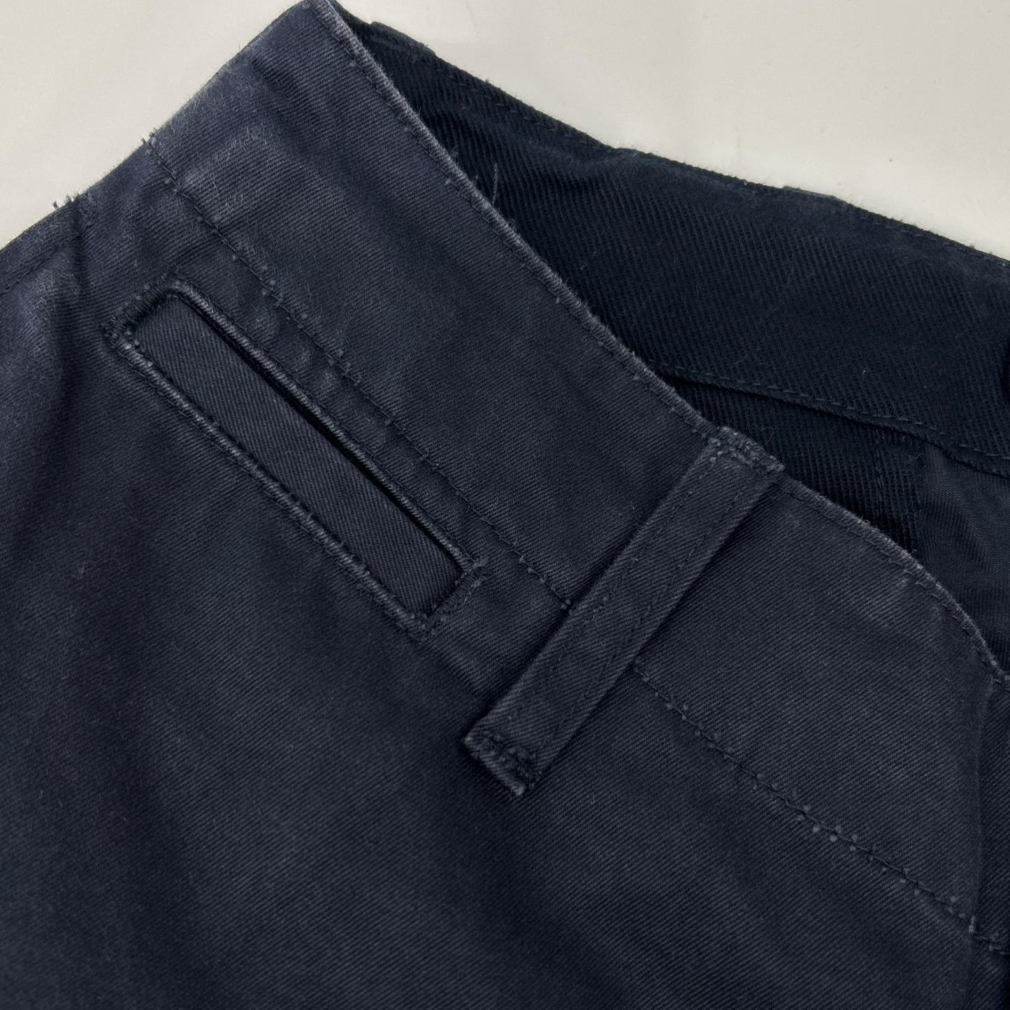 NIGEL CABOURN Basic Cotton Chino Pants Black Size 30