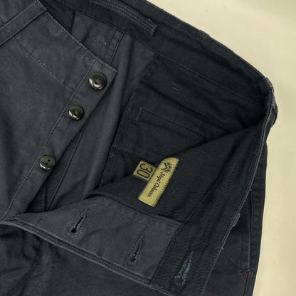 NIGEL CABOURN Basic Cotton Chino Pants Black Size 30