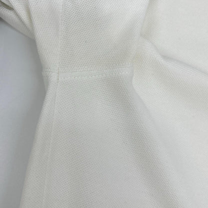 MONCLER White Stripe Polo Size S