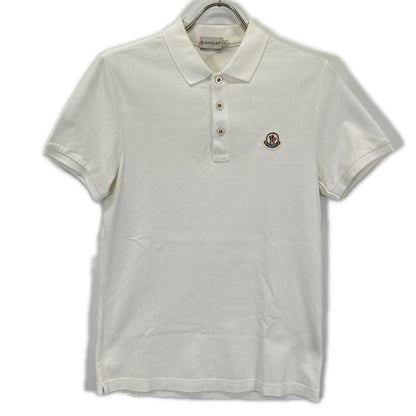 MONCLER White Polo Size S