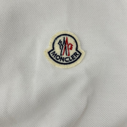 MONCLER White Polo Size S